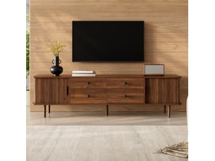 Meuble tv coloris bois foncé 165 cm <strong>VIVRYN</strong> <strong></strong>