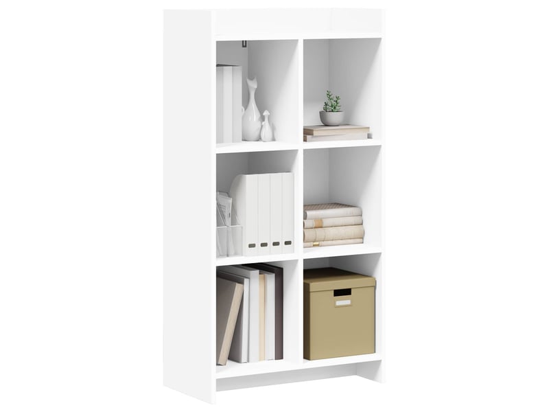  Bibliothèque, armoire à livres blanc 59 x 30 x 111 cm bois d'ingénierie  - Conforama C