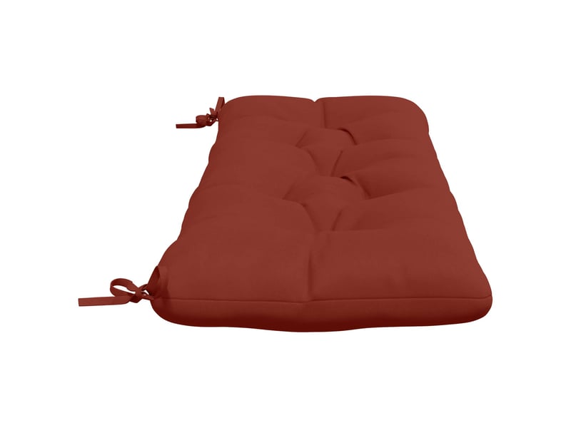 Lot de 2 coussins de banc, coussins d'assise vianen 100 % polyester rouge cf57663 - Conforama D