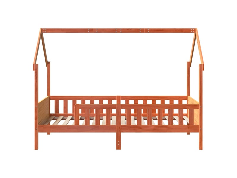  Cadre de lit d'enfants - lit jeune forme de maison sans matelas pin  - Conforama D