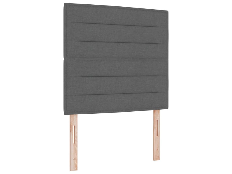  Tête de lit | panneau de tête de lit led avec bandes led gris foncé 90 cm tissu  - Conforama B