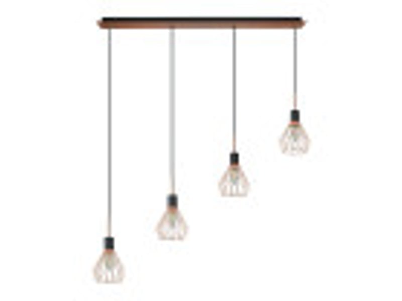  Fabrilamp san petersburgo, suspension, moderne, 4 x e14, noircuivré, 50-150 x 83 x 13 cm 153594073 - Conforama B