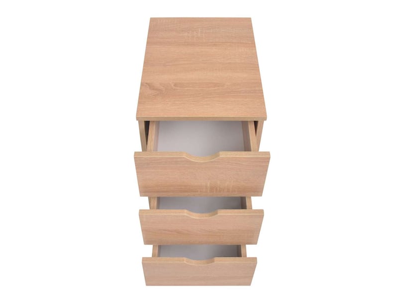  Meuble à tiroirs, meuble de rangement salon 33x45x60 cm chêne  - Conforama C