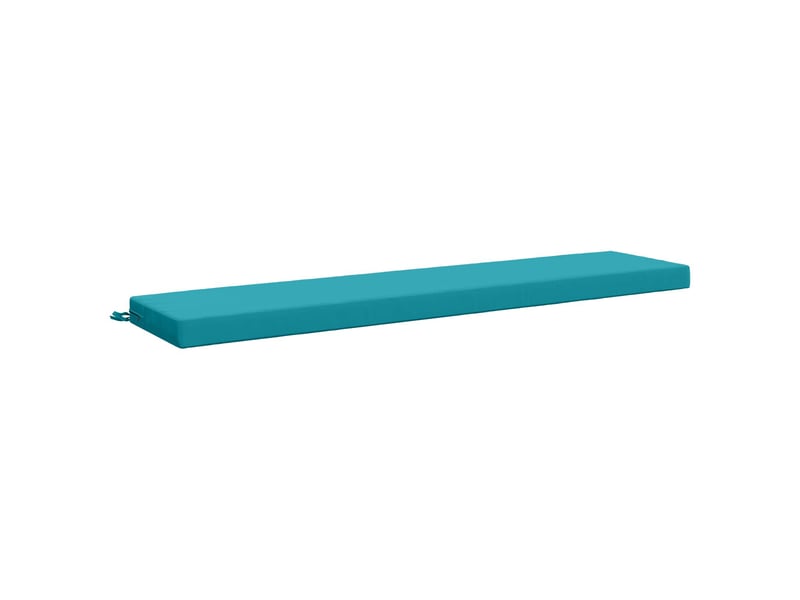 Lot de 2 coussins de banc, coussins d'assise soest 100 % polyester turquoise cf57502 - Conforama D