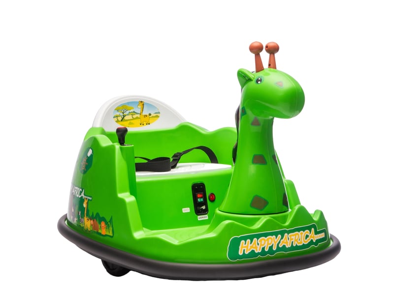  Voiture tamponneur pour enfant 6 v, rotation 360°, led, musique, télécommande, 2-5 ans, charge 30 kg – vert PTG_335XTHYW - Conforama A