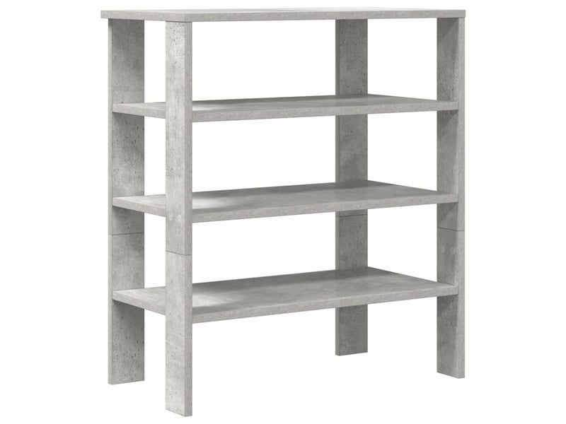  Meuble à chaussures, étagère à chaussures gris béton 61x32x70 cm bois d'ingénierie  - Conforama A