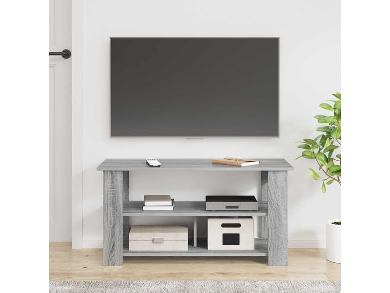  Support de télévision gris sonoma 100x40x50 cm  - Conforama D