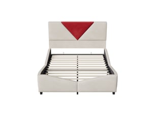 Lit coffre 140x190 cm <strong></strong> <strong></strong> coloris blanc