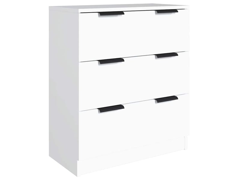  Buffets 3 pcs - bahut - meuble de rangement blanc bois d'ingénierie  - Conforama D