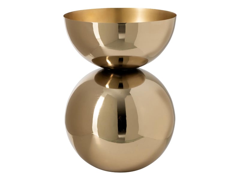  Vase design brillant edda 43cm doré  - Conforama A