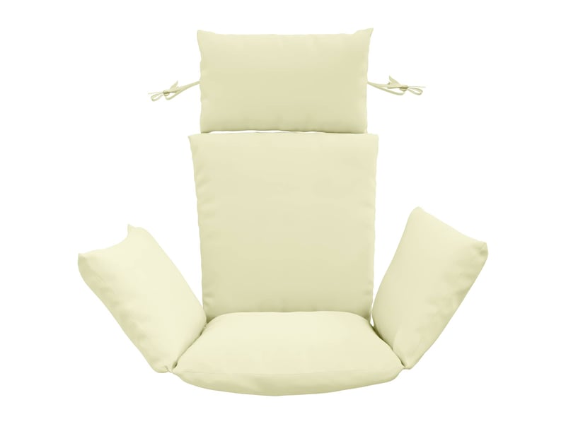  Coussin pour balançoire de chaise d'œuf, coussin d'intérieur et d'extérieur adirondack putten 100 % polyester crème cf50067  - Conforama C