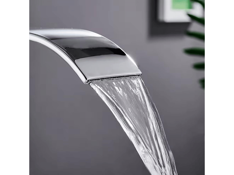  Robinets de lavabo, robinets de lavabo de salle de bains, robinets à poignée unique et bec de cascade à trou unique  - Conforama C