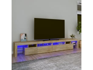 Meuble tv coloris marron 260 cm <strong></strong>  <strong></strong>