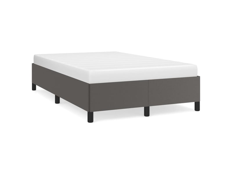  Lit double- lit adulte -  cadre de lit sans matelas gris 120x190 cm similicuir  - Conforama A