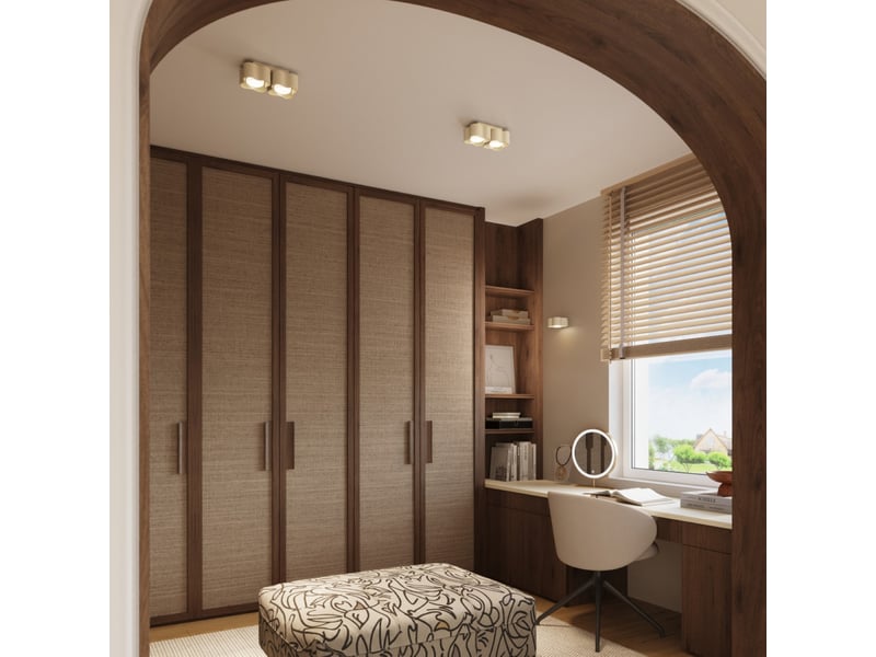  Plafonnier ovio 1 beige gx53 aluminium moderne 6x12x12cm SL.3319 - Conforama C