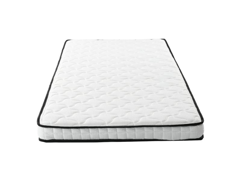  Matelas à ressorts 90 × 190 cm 1 place ergonomique, épaisseur 10 cm, sans sommier, blanc  - Conforama A