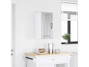 Meuble de rangement, armoire murale de cuisine lucca sonoma gris bois ingénierie shl1199