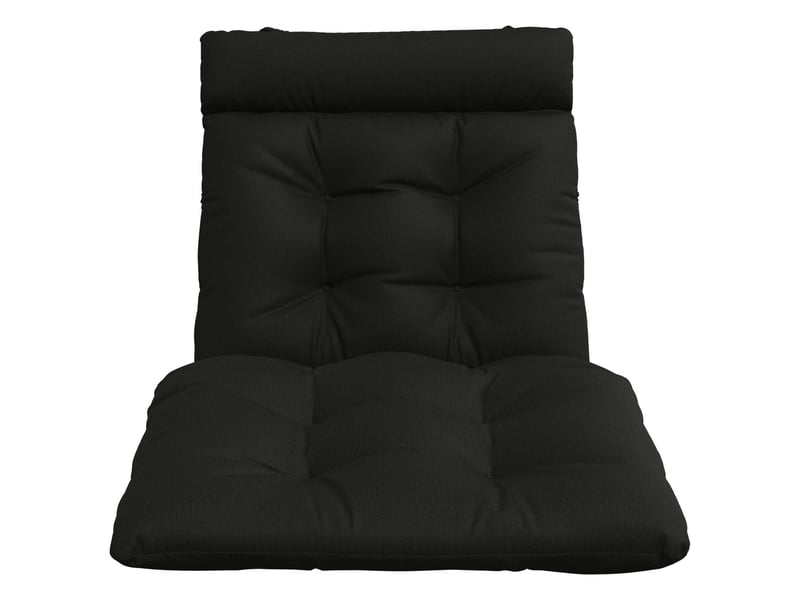 Coussin de transat, coussin pour bain de soleil vianen 100 % polyester noir 200 x 80 x 8 cm cf56322 - Conforama D