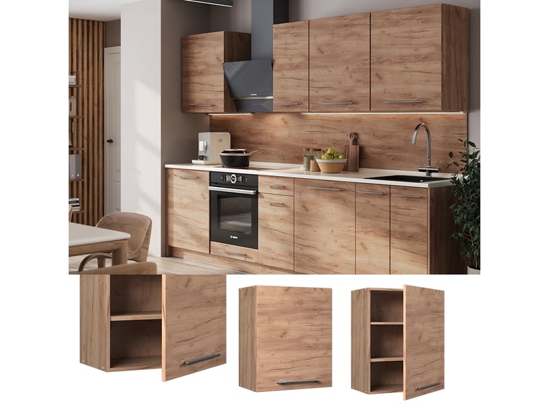  Vicco elément haut de cuisine, chêne de force doré, 60cm  - Conforama C
