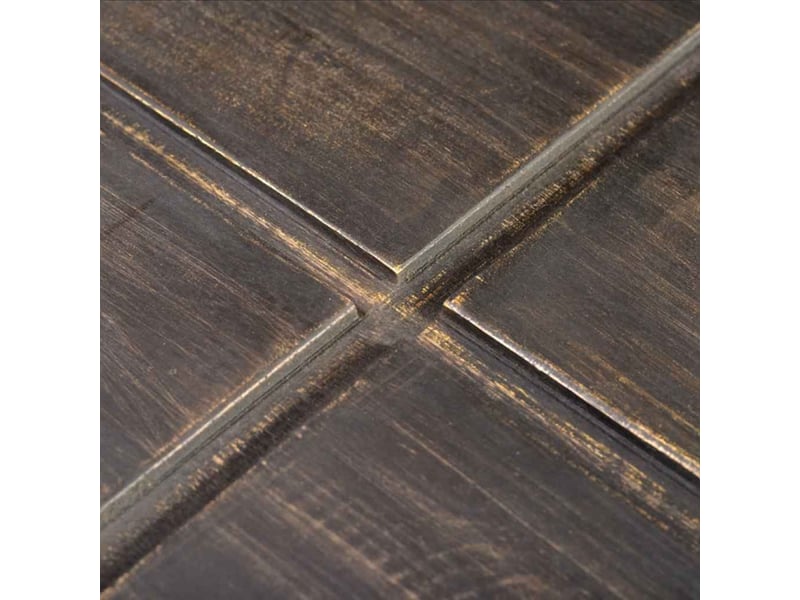  Table basse - table de salon - table à thé carrée marron foncé bois massif de manguier  - Conforama D
