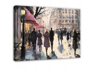 Tableau décoration murale impression sur toile ville morceau beige - 60x40 cm - tableau décoration murale chambre et salon