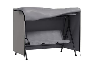 Housse de protection pour balançoire de jardin 205 x 124 x 164 cm – gris – imperméable et anti-uv