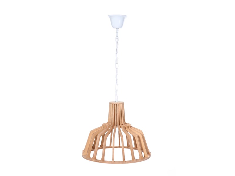  Lampe suspension à lattes lucerna 41cm naturel  - Conforama A