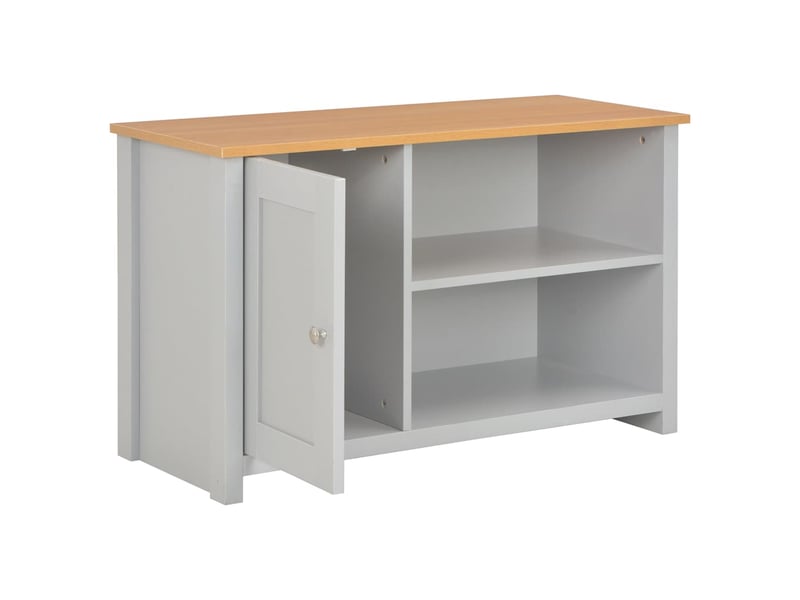  Meuble tv - banc tv - meuble de rangement gris 95x39x58 cm  - Conforama A