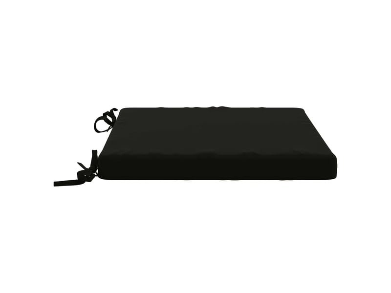  Lot de 4 coussins de siège, coussins d'assise soest 100 % polyester noir cf60441  - Conforama D