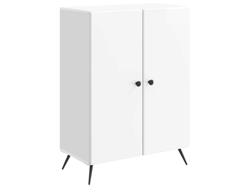  Buffet - bahut - meuble de rangement blanc brillant 66 x 34,5 x 90 cm bois d'ingénierie  - Conforama A