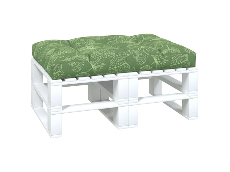  Coussin de palette, coussin de chaise, coussin de canapé à motif de feuilles 120x80x12 cm tissu cf55264  - Conforama C