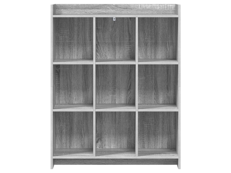  Bibliothèque, meuble de rangement salon sonoma gris 87,5 x 30 x 111 cm bois d'ingénierie  - Conforama D