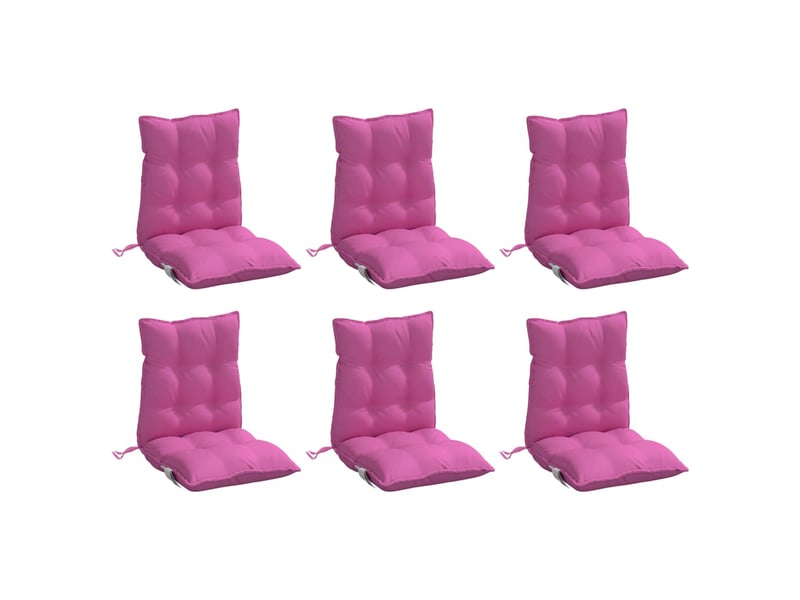  Lot de 6 coussins d'extérieur, coussins de chaise rose 100 x 50 x 7 cm cf56438  - Conforama C