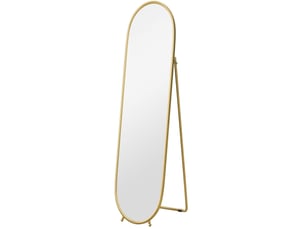 Miroir ovale de salle de bain coloris doré MAISENTIEL   - 160 cm x 40 cm