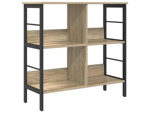Étagère 4 niveaux, étagère de rangement 82 x 32 x 79 cm bois d'ingénierie shl7897