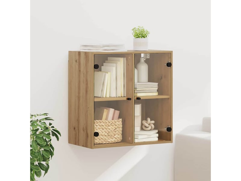  Meuble mural, meuble de rangement salon 68 x 37 x 68,5 cm bois d'ingénierie  - Conforama B