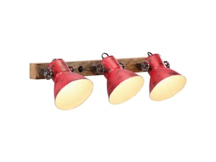 Lampe murale, applique murale 25 w rouge délavé 65x25 cm e27