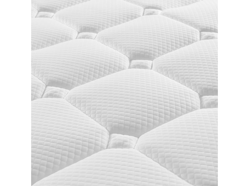 Matelas à ressorts ensachés 90x200 cm épaisseur 20cm, 7 zones confort, mousse froide, fermeté H3 mi-ferme, OEKO-TEX, 4 poignées, emballage sous vide  - Conforama E