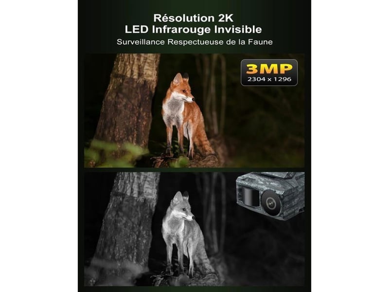  Caméra de surveillance extérieure solaire 4g 5mp zoom optique x30 ip66 rotation 200°  - Conforama E