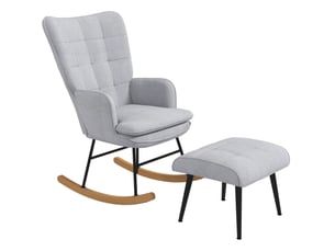 Pouf / repose pied MIVRAY   gris