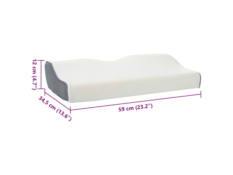  Oreiller, coussin cervical blanc mousse à mémoire de forme cf51352  - Conforama E