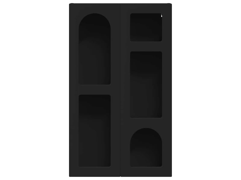  Armoire suspendue, meuble de rangement elst noir 59x20x100 cm bois d'ingénierie  - Conforama E