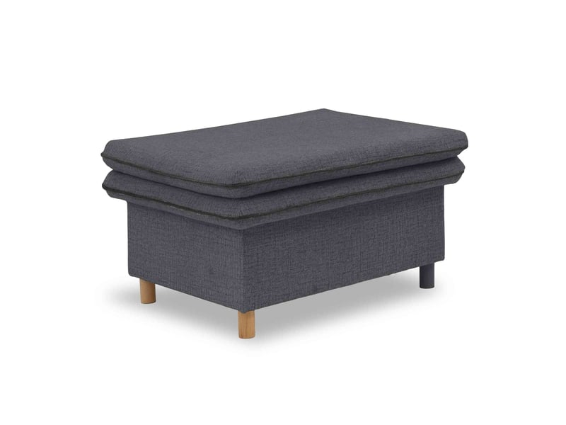  Sam, pouf coffre de rangement, 70x91 cm, gris Sam - Conforama A