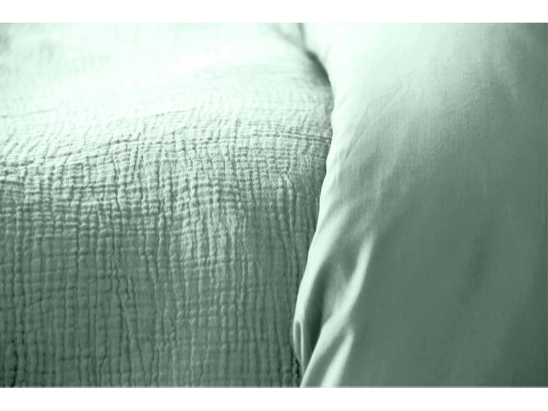 Parure de lit uni 1 personne gaze de coton, miel, 140x200cm PAR_GAZCOT_MIEL140 - Conforama D