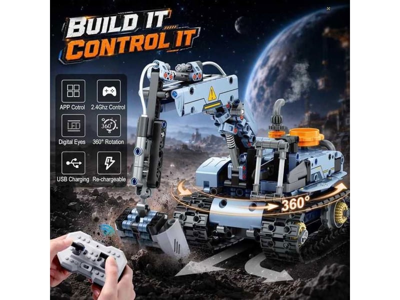  Robot de construction 5 en 1 programmable 795 pieces led app telecommande 2,4 ghz 151498_AADJG97322_6_DROPFR - Conforama D
