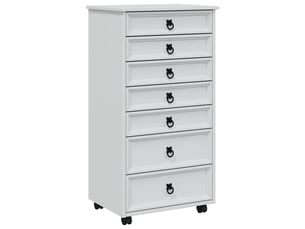 Caisson roulant de bureau avec tiroirs corona blanc shl9987