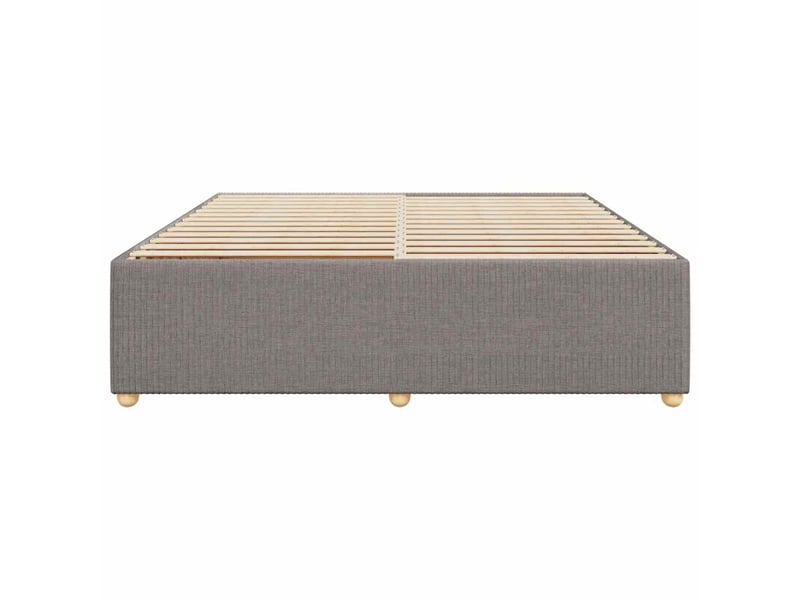  Lit double- lit adulte -  cadre de lit sans matelas taupe 200x200 cm tissu  - Conforama C