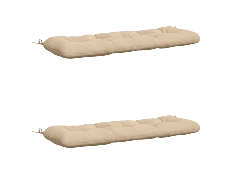 Lot de 2 coussins de banc, coussins d'assise vianen 100 % polyester crème cf57649 - Conforama A