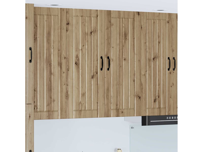  Meuble mural de cuisine, armoire de cuisine chêne artisanal 80x31x100cm shl8964  - Conforama B