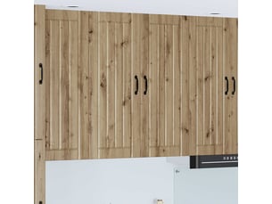 Meuble mural de cuisine, armoire de cuisine chêne artisanal 80x31x100cm shl8964